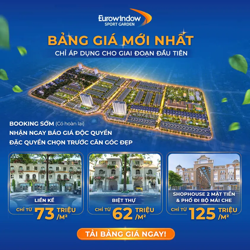 Giá bán Eurowindow Đông Vĩnh 2025