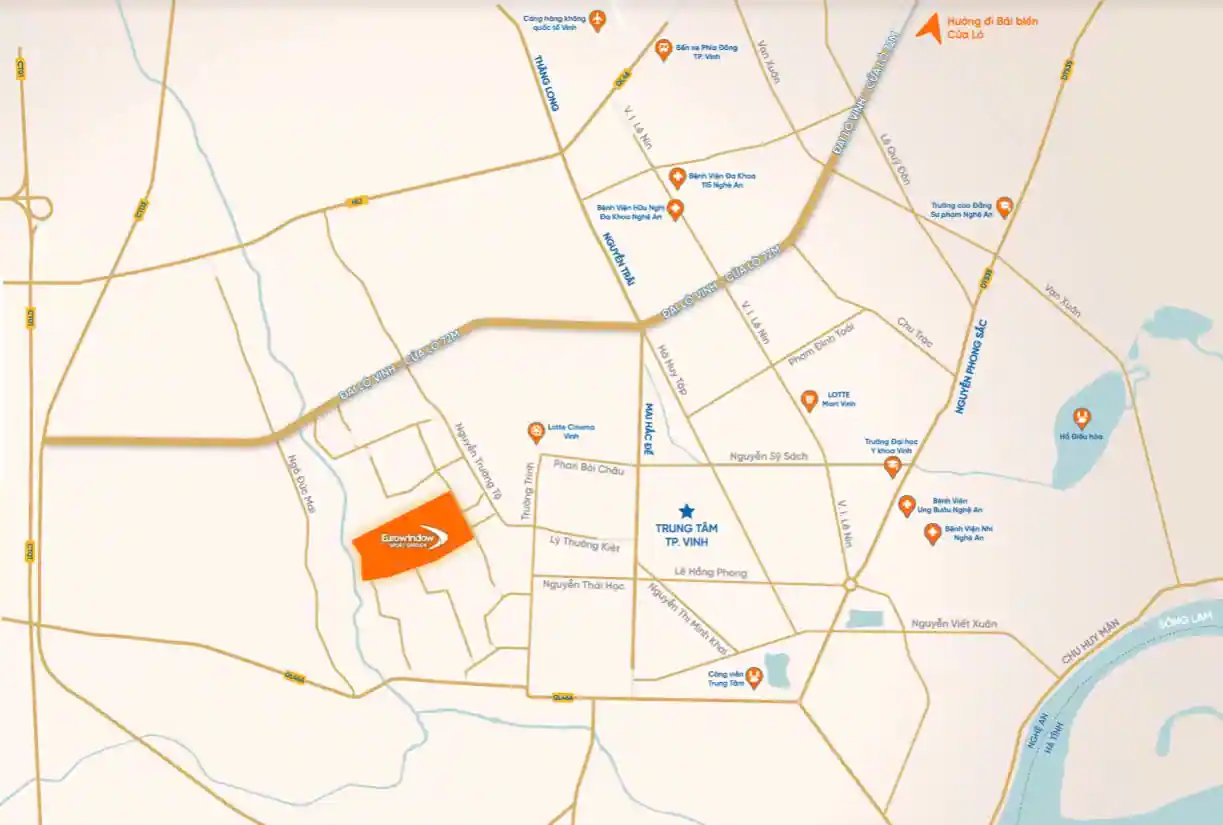 Eurowindow Đông Vĩnh (eurowindow sport garden) - Vị trí