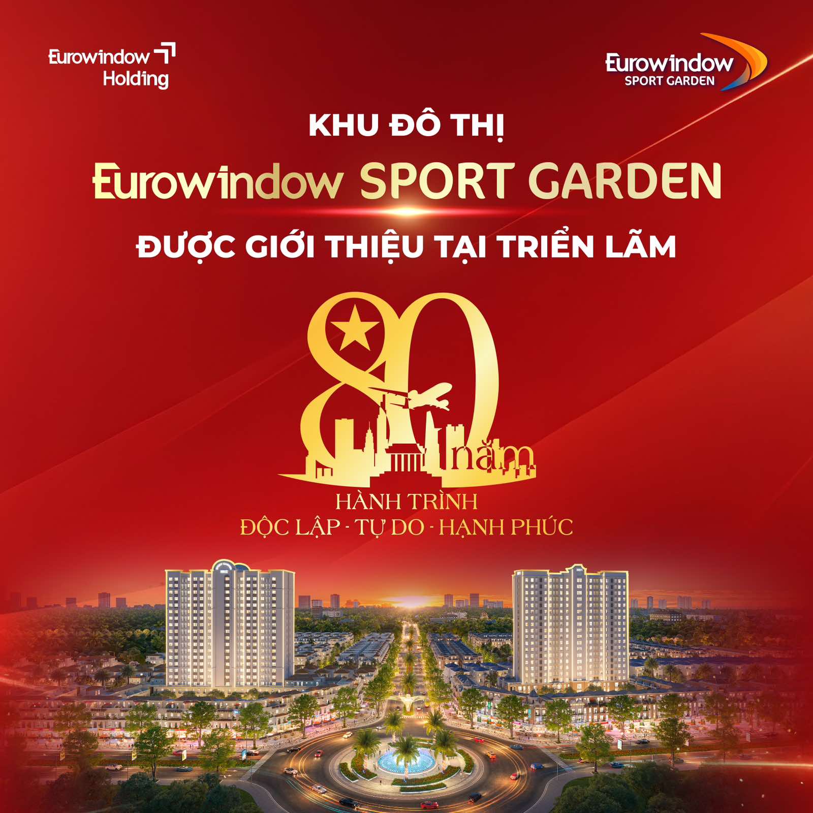 khu đô thị Eurowindow Sport Garden được giới thiệu tại triển lãm 80 năm Thành tựu đất nước