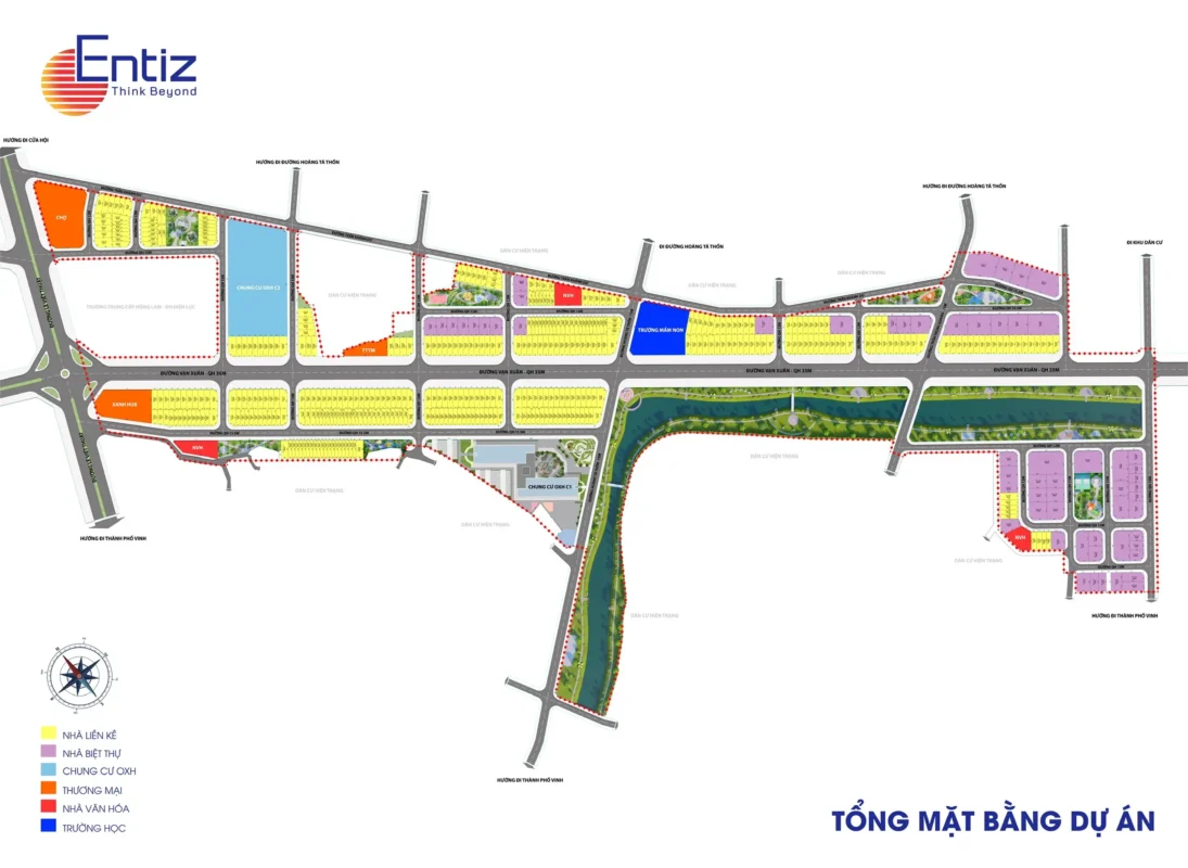 Tổng mặt bằng Entiz Hưng Lộc