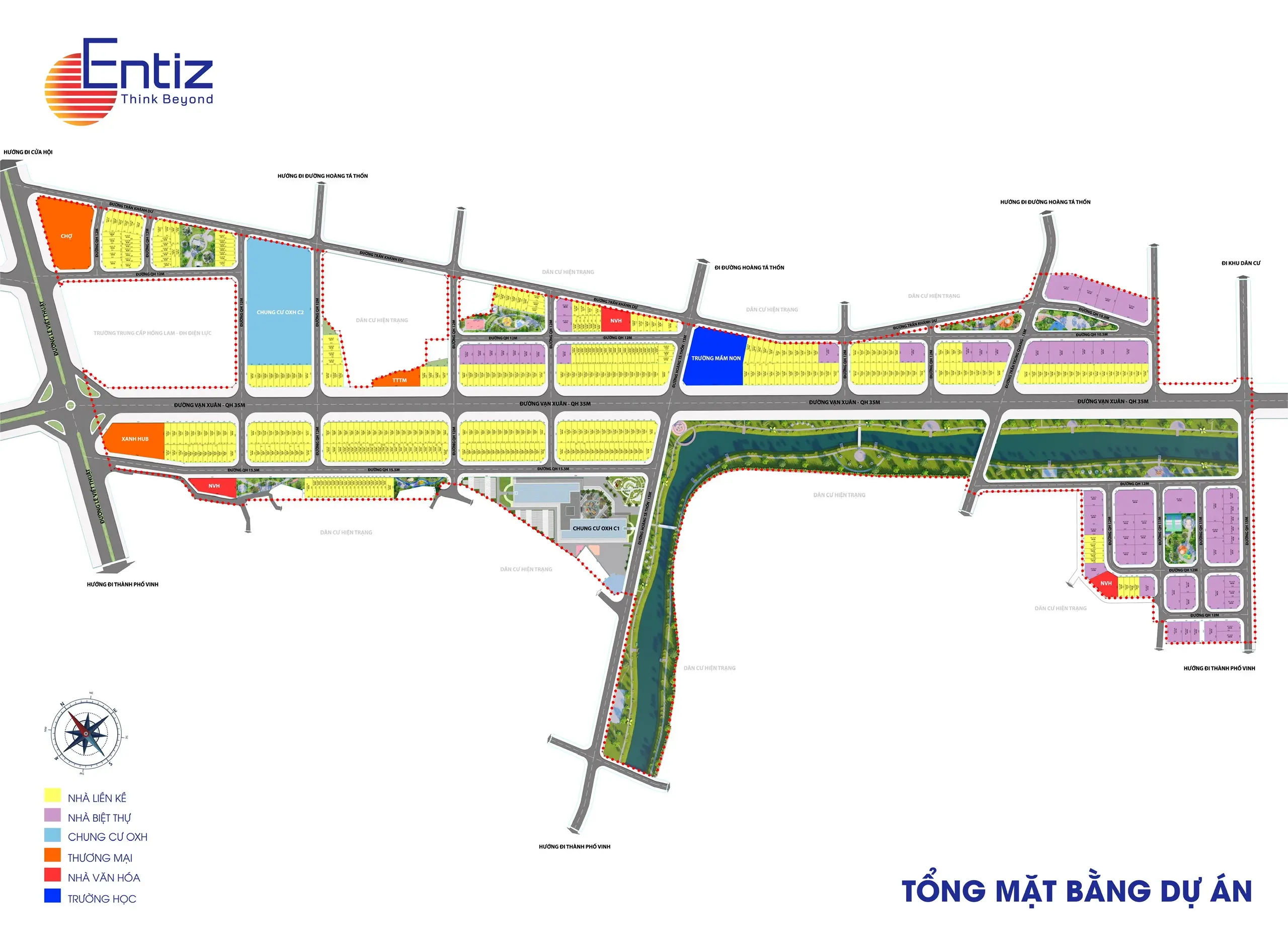 Tổng mặt bằng Entiz Hưng Lộc