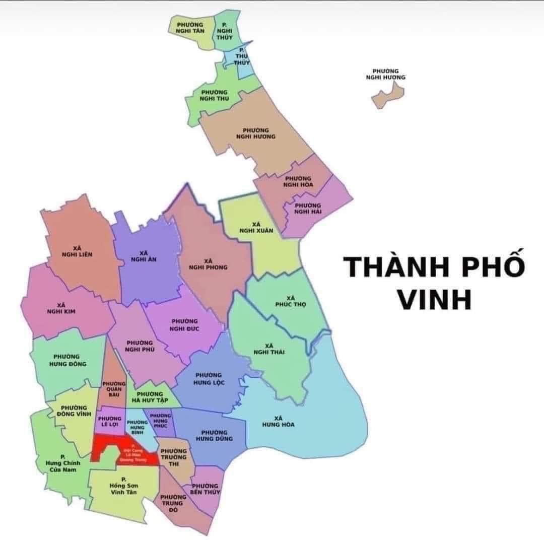 Bản đồ thành phố Vinh - Phương Hưng Lộc