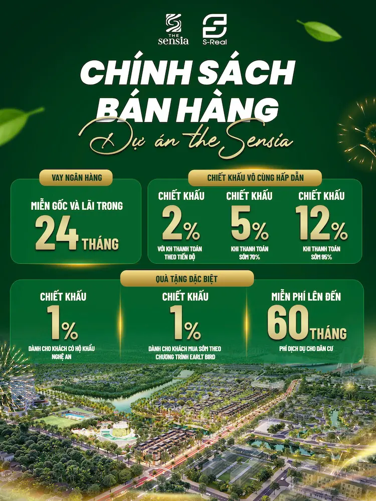 chính sách bán hàng The Sensia Trí Dương chính thức